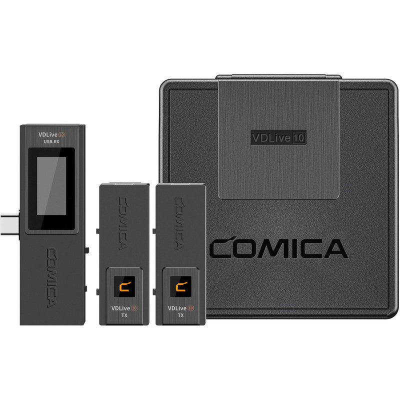 Comica Audio VDLive10 USB RX Wireless Receiver with USB-C Connector for Mobile Devices (2.4 GHz, Black)