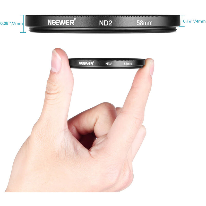 Neewer ND Filter Kit (72mm, 1, 2, 3, 4-Stop)