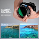 Neewer 2 in 1 Variable ND Filter and CPL Filter (82mm, 1 to 5-Stop)