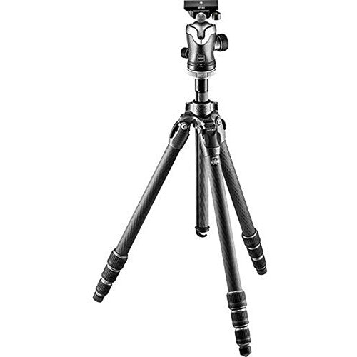 Gitzo GK2542-82QD Mountaineer Series 2 Carbon Fiber Tripod with Center Ball Head & GHF3W 3-Way Fluid Head (Special 50th Anniversary Kit)