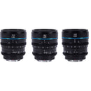 Sirui Night Walker T1.2 S35 Cine 3-Lens Set (E-Mount, Black)