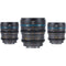 Sirui Night Walker T1.2 S35 Cine 3-Lens Set (X-Mount, Gunmetal Gray)