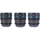 Sirui Night Walker T1.2 S35 Cine 3-Lens Set (Micro Four Thirds-Mount, Gunmetal Gray)