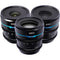 Sirui Night Walker T1.2 S35 Cine 3-Lens Set (RF-Mount, Gunmetal Gray)