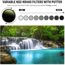 Neewer Variable ND Filter (62mm, 1 to 9-Stop)