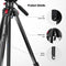 Neewer Video Travel Tripod with Fluid Pan-and-Tilt Head