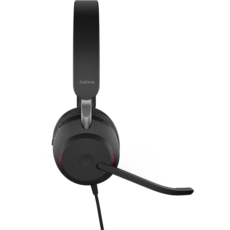 Jabra Evolve2 40 SE Mono Wired On-Ear Headset (Microsoft Teams, USB-A, Black)