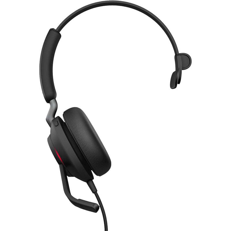 Jabra Evolve2 40 SE Mono Wired On-Ear Headset (Unified Communications, USB-C, Black)