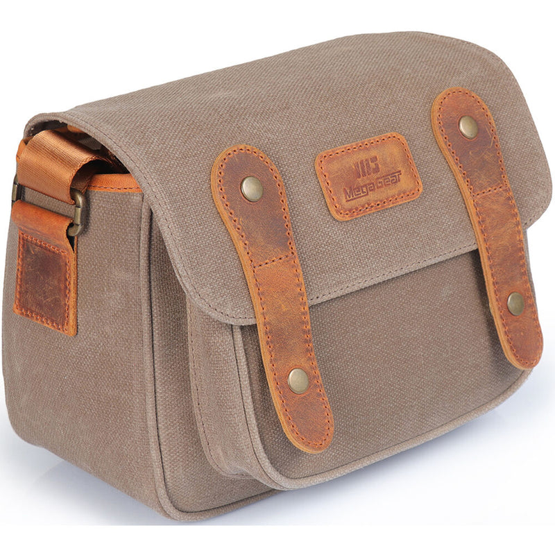 MegaGear Sequoia Canvas Camera Bag (Mink-Camel)