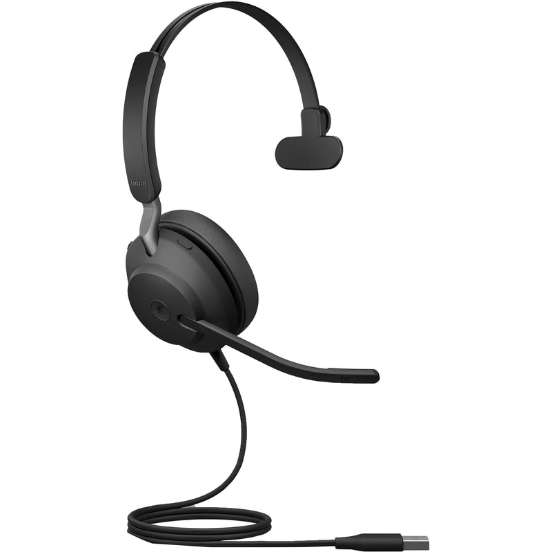 Jabra Evolve2 40 SE Mono Wired On-Ear Headset (Unified Communications, USB-A, Black)