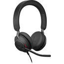 Jabra Evolve2 40 SE Mono Wired On-Ear Headset with Extension Cable (Unified Communications, USB-C, Black)