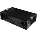 Odyssey Black Label Glide Style Flight Case with Wheels for RANE FOUR DJ Controller (Black on Black)