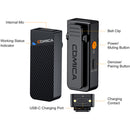 Comica Audio Vimo C1 Mini Wireless Microphone System for Cameras and Smartphones with 3.5mm (2.4 GHz)