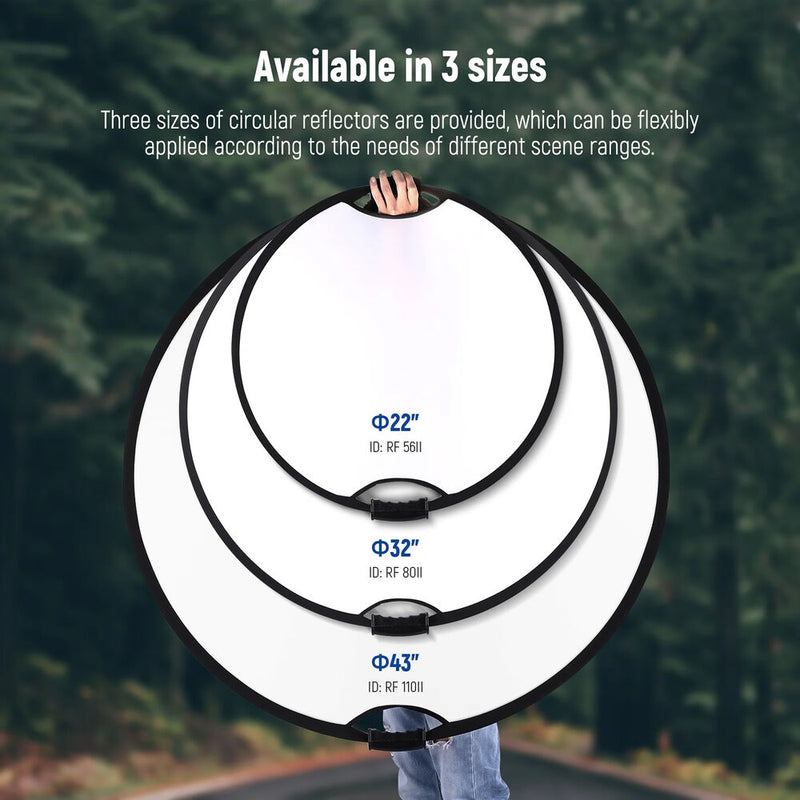 Neewer 5-in-1 Collapsible Light Reflector with Handle Grip (32")