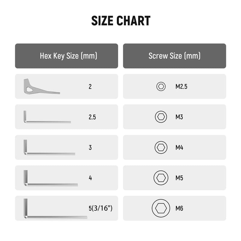 Neewer UA001 Screw and Hex Key Storage Plate