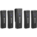 BOYA BY-W4 Ultracompact 4-Person Wireless Microphone System for Cameras and Smartphones (2.4 GHz)