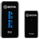 BOYA BY-XM6-S1 Mini Ultracompact Wireless Microphone System for Cameras and Smartphones (2.4 GHz)