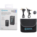 BOYA BY-XM6-S1 Mini Ultracompact Wireless Microphone System for Cameras and Smartphones (2.4 GHz)