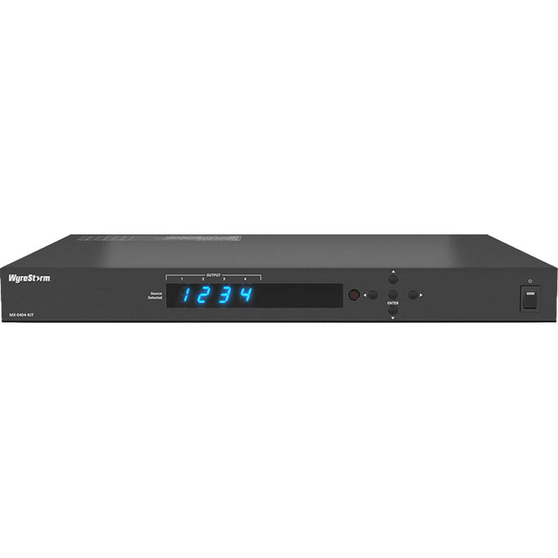 WyreStorm 4x4 HDBaseT 4K60 Matrix with Audio De-Embed & 3 Receivers Kit (115')