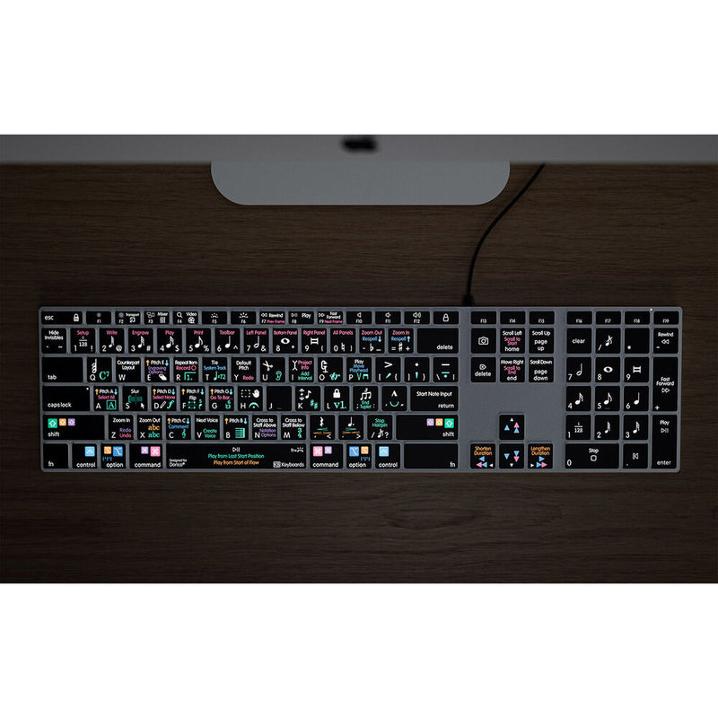 KB Covers Dorico Backlit Pro Aluminum Keyboard (macOS)