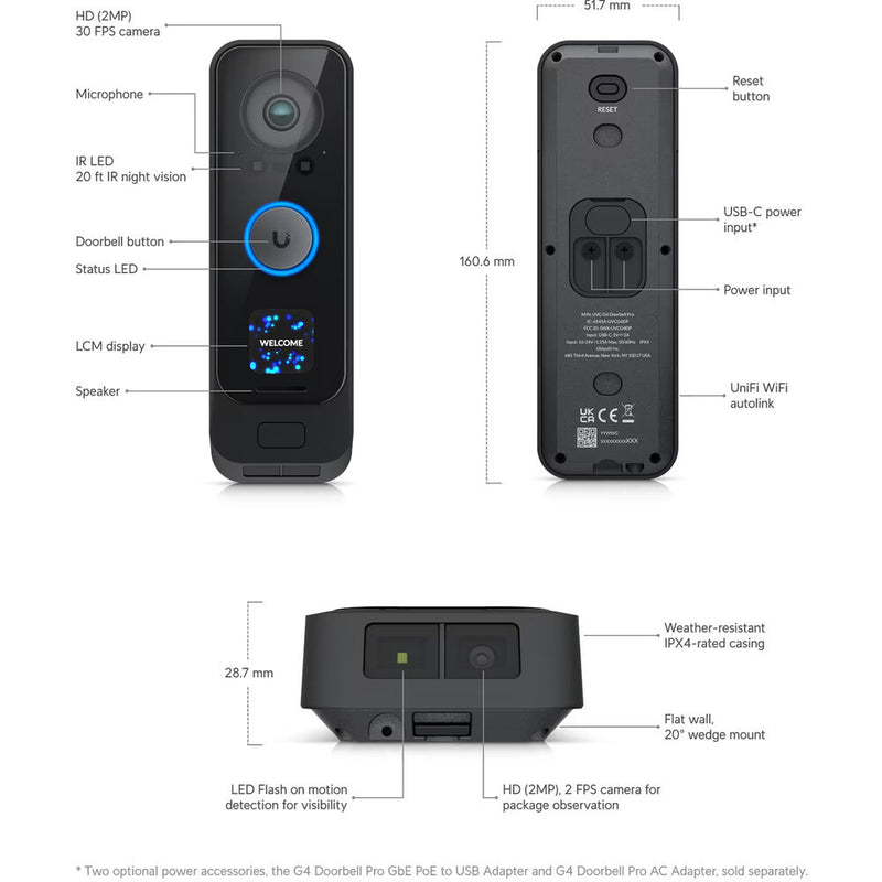 Ubiquiti Networks UniFi Protect G4 Doorbell Professional