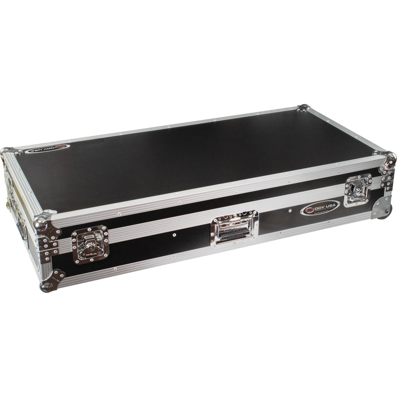 Odyssey DJ Coffin Case for Pioneer DJM-A9 / CDJ-3000 or Similar Size Gear (Silver on Black)