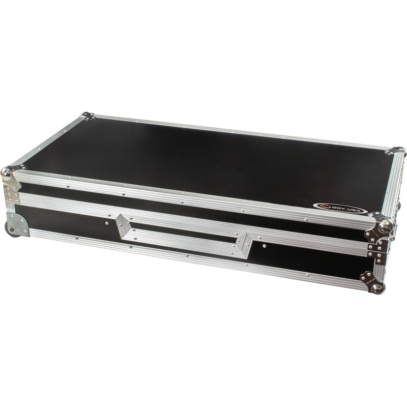 Odyssey DJ Coffin Case for Pioneer DJM-A9 / CDJ-3000 or Similar Size Gear (Silver on Black)