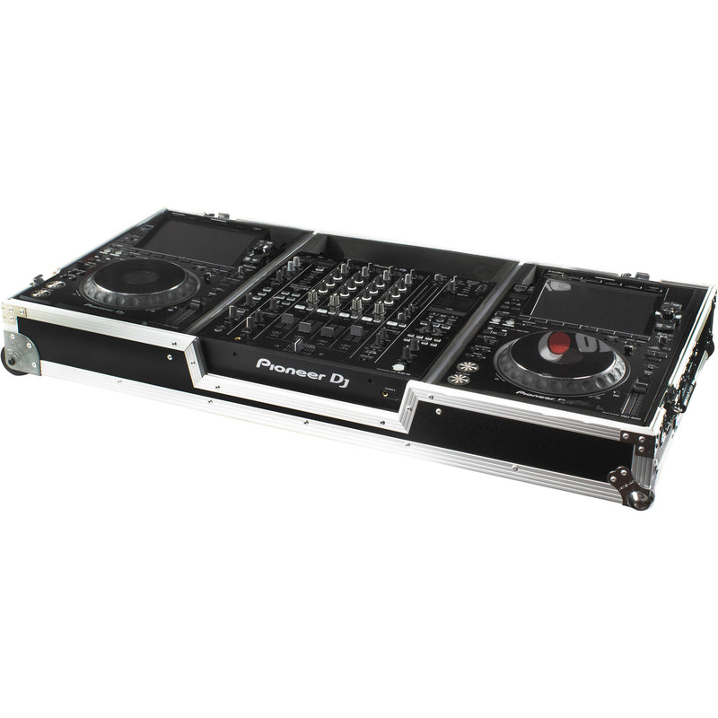 Odyssey DJ Coffin Case for Pioneer DJM-A9 / CDJ-3000 or Similar Size Gear (Silver on Black)