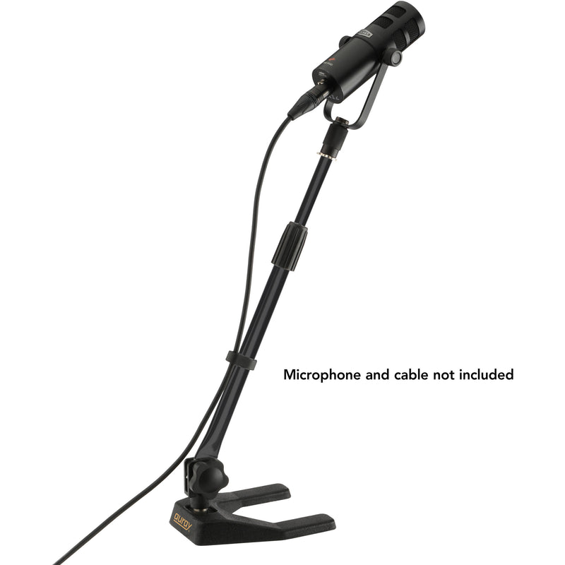 Auray MS-1218T Telescoping Desktop Mic Stand with Weighted Base