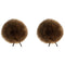 Bubblebee Industries Windbubble Faux Fur Lavalier Windscreen (2-Pack, 1.57", Brown)