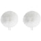 Bubblebee Industries Twin Windbubble Minature Imitation-Fur Windscreens (Lav Size 4, 42mm, White)