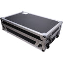 ProX Flight-Style Road Case for Pioneer DDJ-FLX10 DJ Controller with Laptop Shelf (Black / Silver)