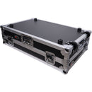 ProX Flight-Style Road Case for Pioneer DDJ-FLX10 DJ Controller with Laptop Shelf (Black / Silver)