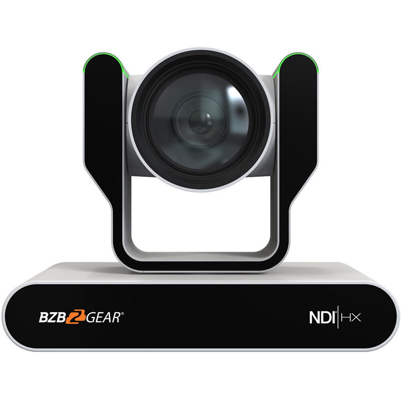 BZBGEAR Live Streaming NDI|HX3 PTZ Camera with Auto-Tracking, Tally & 12x Zoom (White)