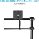 Proaim Dual-Monitor 75/100mm VESA Mount for Select Camera Carts