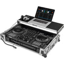 Odyssey DDJ-FLX10 Flight Case with Glide-Style Laptop Platform and Corner Wheels (Black/Silver)