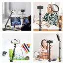 Neewer Rotating Tabletop Desk-Mount Stand for Camera/Mic/Light (2-Pack)