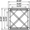 Global Truss 20.5" End Plate Square Truss Straight Segment (10')