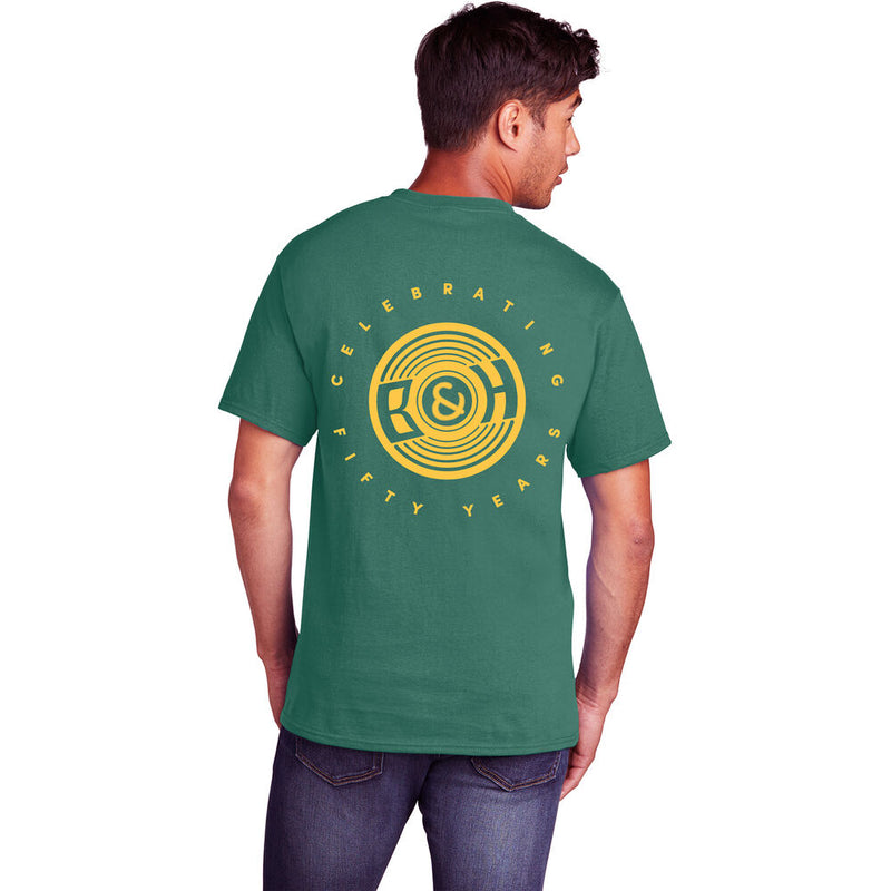 B&H Photo Video Commemorative T-Shirt with 1973 Logo Graphics (Green, XL, Special 50th Anniversary Edition)