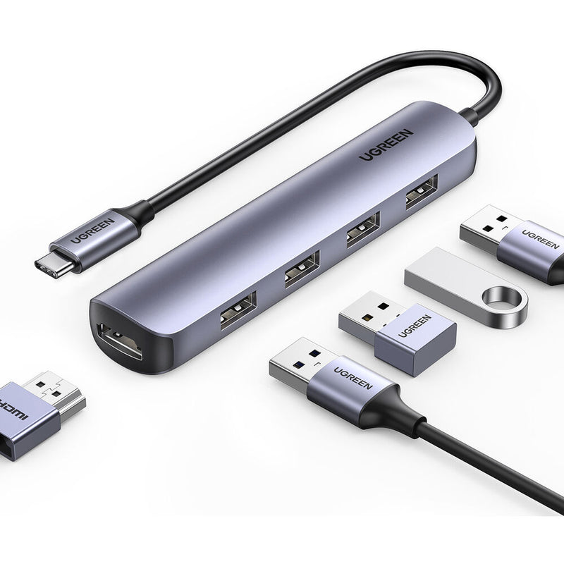 UGREEN 5-in-1 USB-C Hub (Silver)