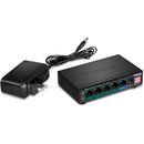 TRENDnet TPE-TG51g 5-Port Gigabit PoE+ Compliant Unmanaged Network Switch