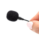 Bubblebee Industries The Microphone Foam for Lavalier Mics Pop Filter (Large, Black, 5-Pack)