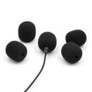 Bubblebee Industries The Microphone Foam for Lavalier Mics Pop Filter (Large, Black, 5-Pack)