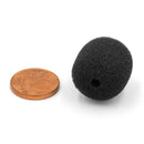 Bubblebee Industries The Microphone Foam for Lavalier Mics Pop Filter (Large, Black, 5-Pack)