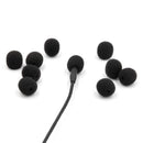 Bubblebee Industries The Microphone Foam for Lavalier Mics Pop Filter (Small, Black, 10-Pack)