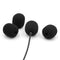 Bubblebee Industries The Microphone Foam for Lavalier Mics Pop Filter (Extra-Large, Black, 4-Pack)