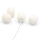 Bubblebee Industries The Microphone Foam for Lavalier Mics Pop Filter (Extra-Large, White, 4-Pack)