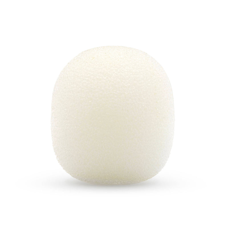 Bubblebee Industries The Microphone Foam for Lavalier Mics Pop Filter (Extra-Large, White, 4-Pack)