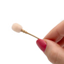 Bubblebee Industries The Microphone Foam for Lavalier Mics Pop Filter (Extra-Small, Beige, 10-Pack)