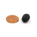 Bubblebee Industries The Microphone Foam for Lavalier Mics Pop Filter (Extra-Small, Black, 10-Pack)